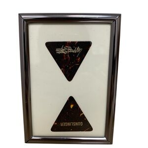 Vintage Bo Diddley Signature Gunslinger Triangle Brown Guitar Picks